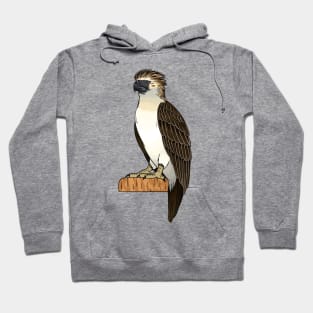 Philippine eagle bird cartoon illustration Hoodie